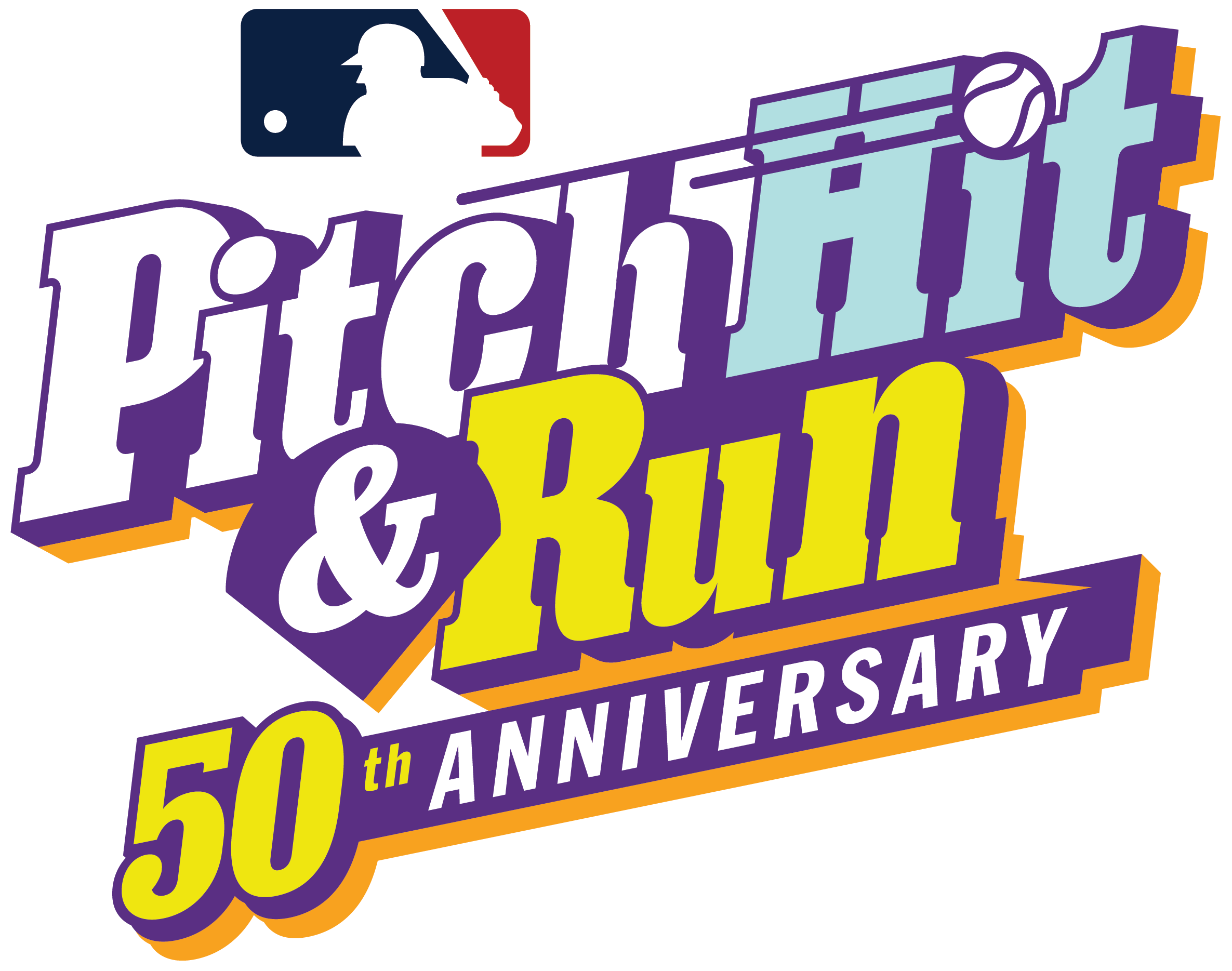 MLB Pitch Hit and Run 50th Anniversary Logo